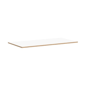 B-Ware Richard Lampert Tischplatte Platte Eiermann 140x80cm Melamin Weiß Eichenkante