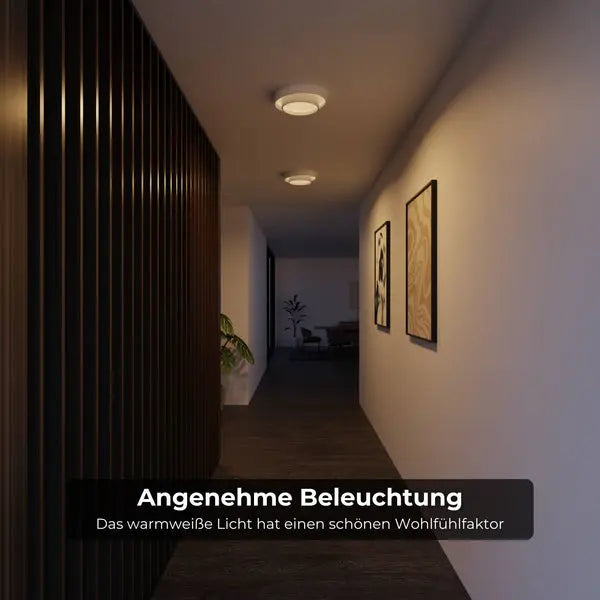 B-Ware Urelia Led Deckenleuchte 50cm Weiß 3420 Lm 2700 K Warmweiß Wohnzimmer Deckenlampe - 1