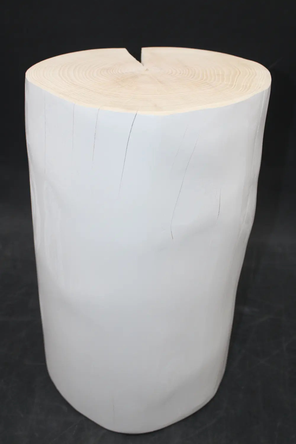 B-Ware Jan Kurtz Block Hocker Rund Weiß Sitzhocker Beistelltisch Couchtisch Siehe Text - 1