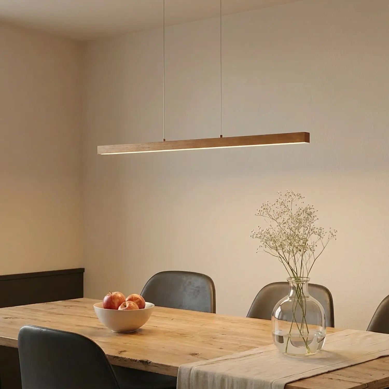 B-Ware Lucande Hängeleuchte Pendelleuchte Led Nihalo Holz Hell Dimmbar Cct 122 Cm