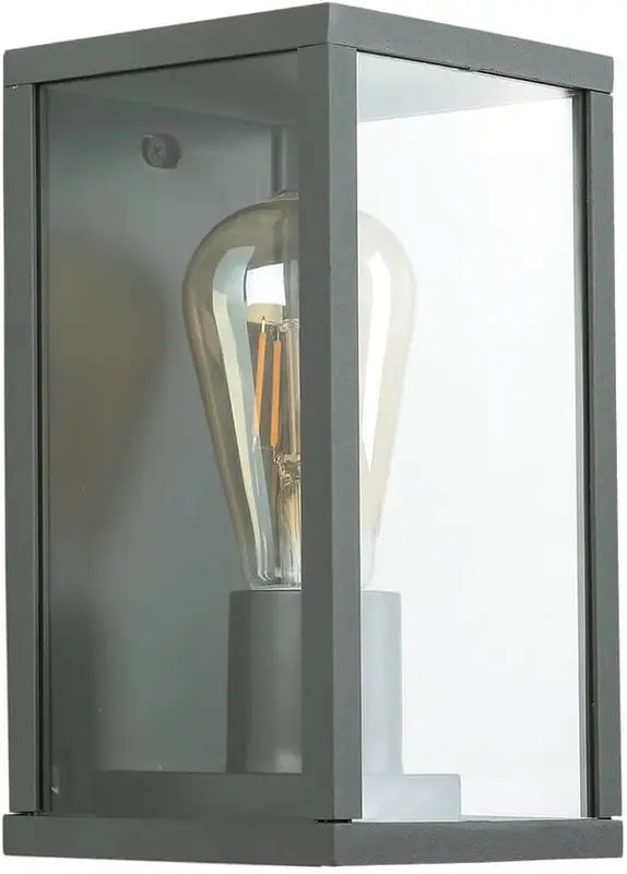B-Ware Easylight Wandleuchte Metall Glas Anthrazit Ip44 Balkon Garten B:12 Cm E27 Led - 1