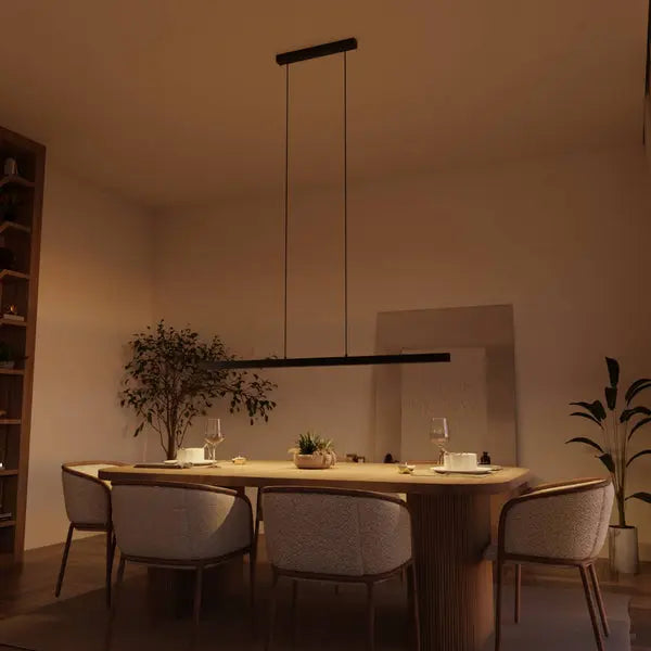 B-Ware Calimera Pendelleuchte Led Dimmbar Fernbedienung App Hängeleuchte Schwarz - 1