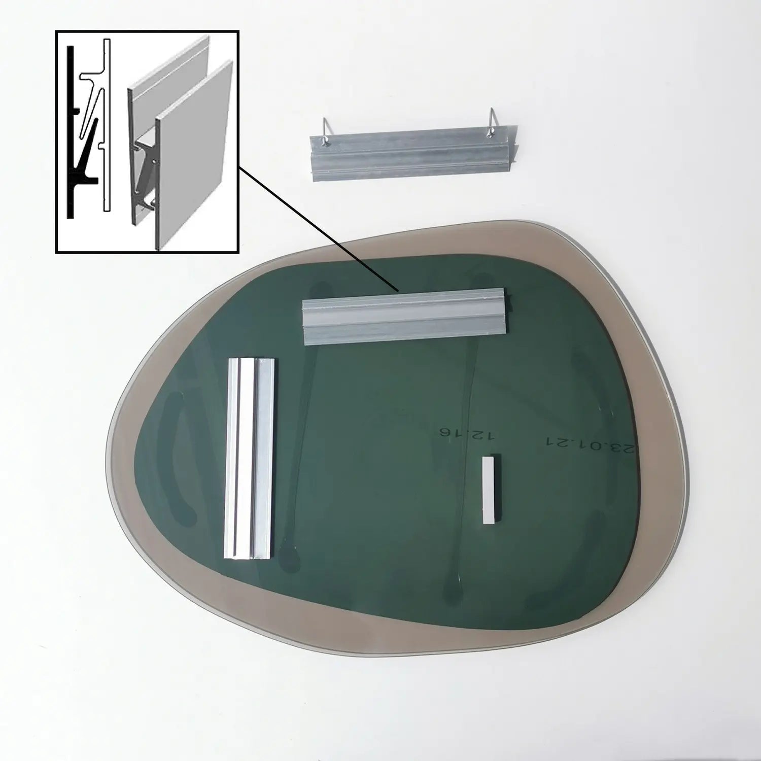 B-Ware Gozos Wandspiegel Spiegel Marzagon Spiegel Modern Industrial Siehe Text/Foto - 8682870860391