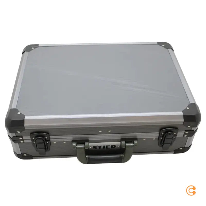 STIER Aluminium-Hartschalenkoffer, Werkzeugkasten, große Werkzeug-Organizer-Box - 1