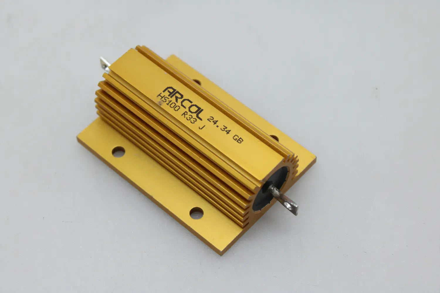 B-Ware Ohmite Hs100 0,33ω 100 W Drahtwiderstand Aluminiumgehäuse 5% 10 Stück - 1