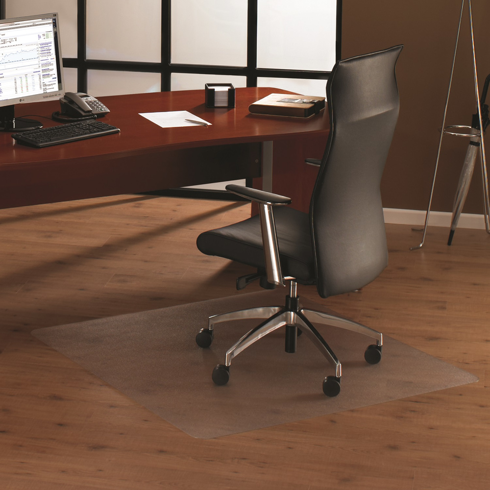 B-Ware Floortex Bodenschutzmatte Schutzmatte Hartböden Polycarbonat Transparent 150x150 - 5060044742644