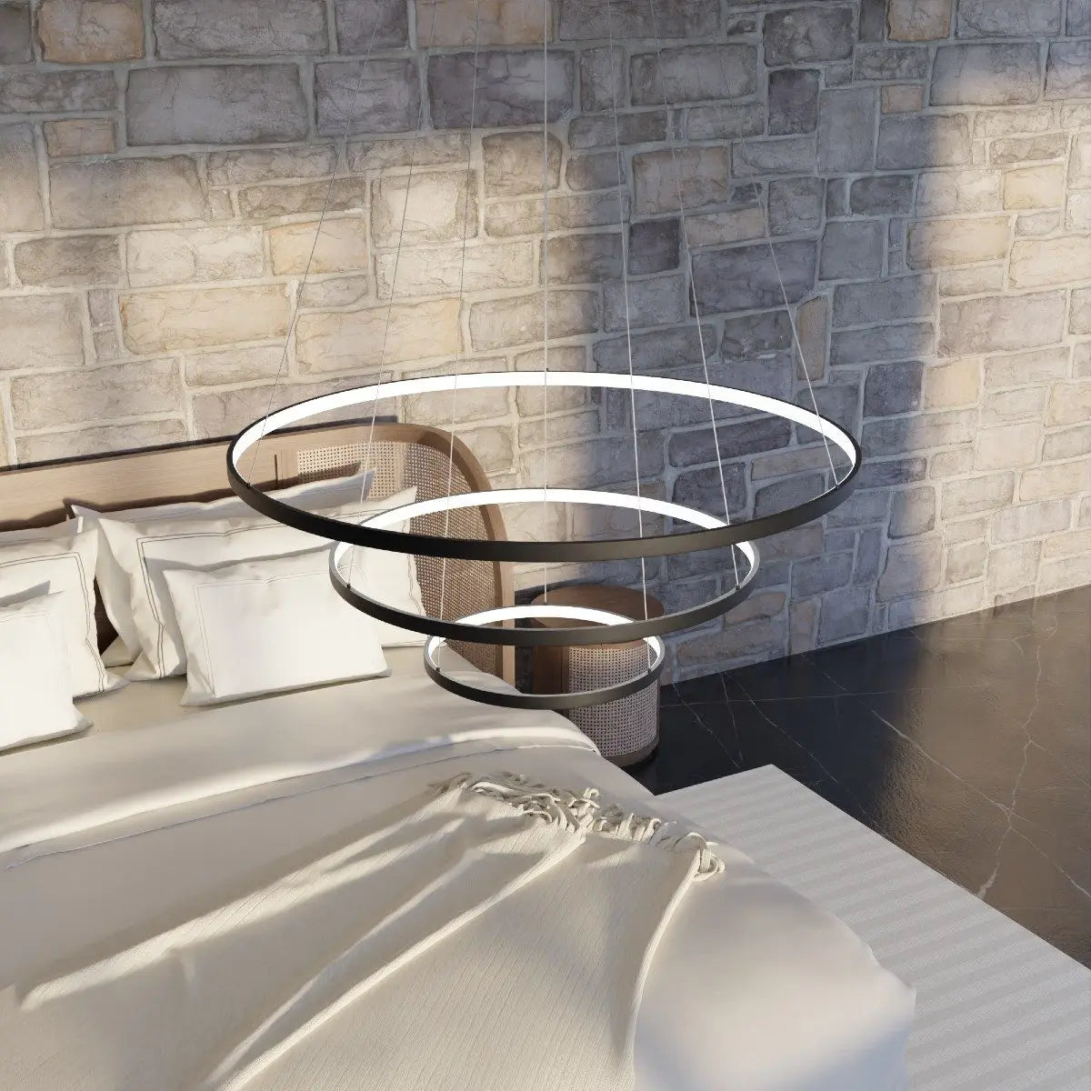B-Ware Lumière Design Omeva V1 Led Pendelleuchte Dimmbar Cct Fernbedienung Schwarz374 - 1