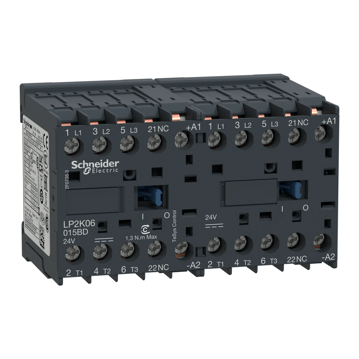 Schneider Electric Wendeschützkombination Schütz Umschalter 3p 1Ö 9A 24VDC 4kW - 3389110498578