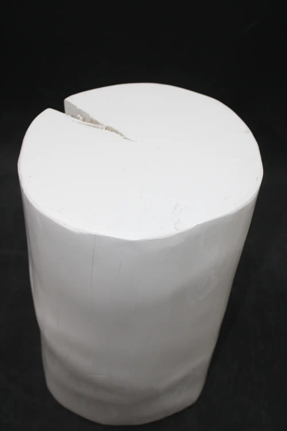 B-Ware Jan Kurtz Block Hocker Rund Weiß Sitzhocker Beistelltisch Couchtisch Siehe Text - 1