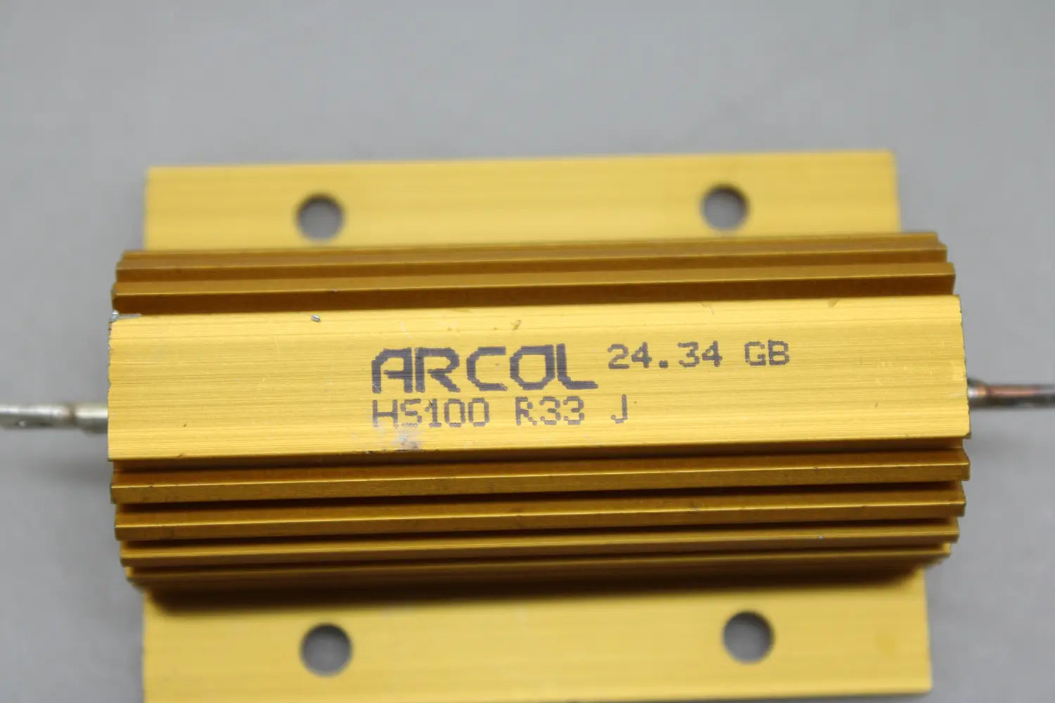 B-Ware Ohmite Hs100 0,33ω 100 W Drahtwiderstand Aluminiumgehäuse 5% 10 Stück - 1