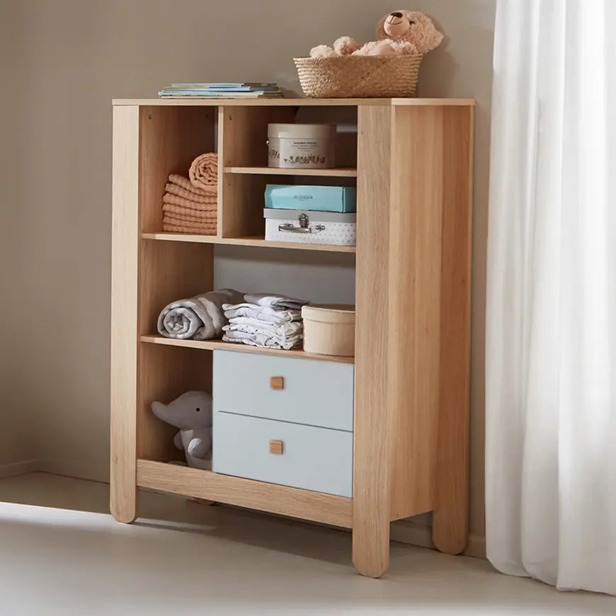B-Ware Little One Standregal Regal Kinderzimmer Aufbewahrung Schrank Kommode Lichtgrau - 2000586670008