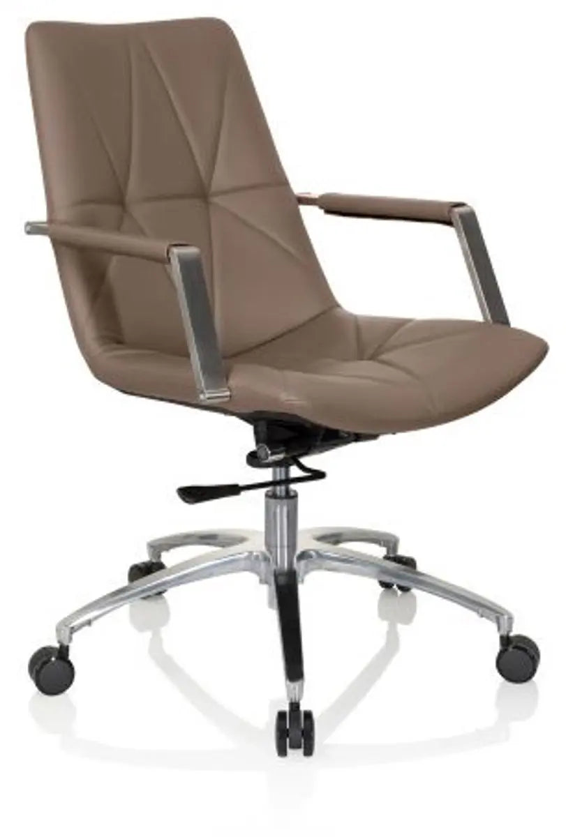 B-Ware Hjh Office Bürostuhl Drehstuhl Stuhl Saranto Ii Kunstleder Braun Armlehne Retro  - 4251084675998