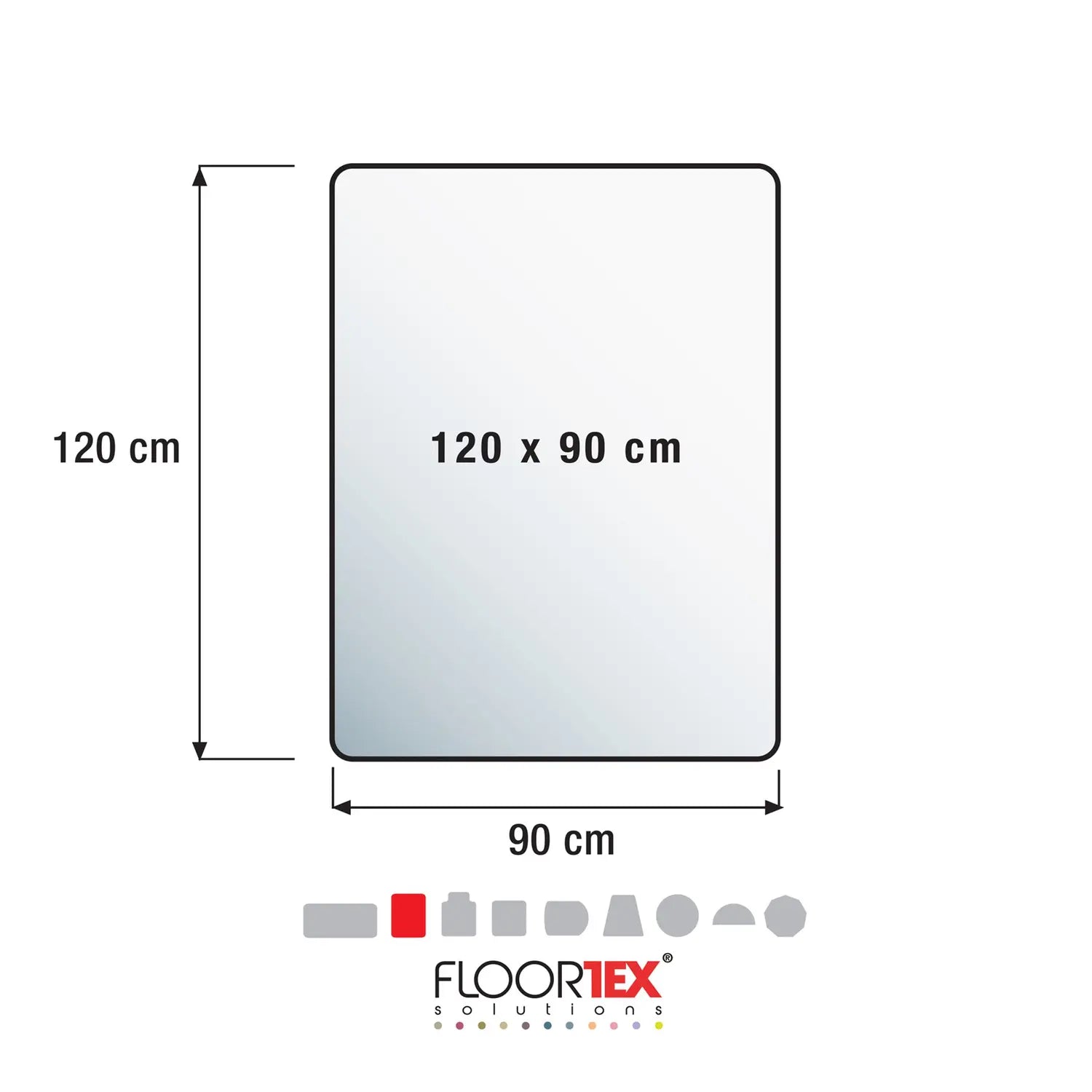 B-Ware Floortex Bodenschutzmatte Stuhlunterlage Hartböden Mit Lippe 120x90 2 Stück - 619700