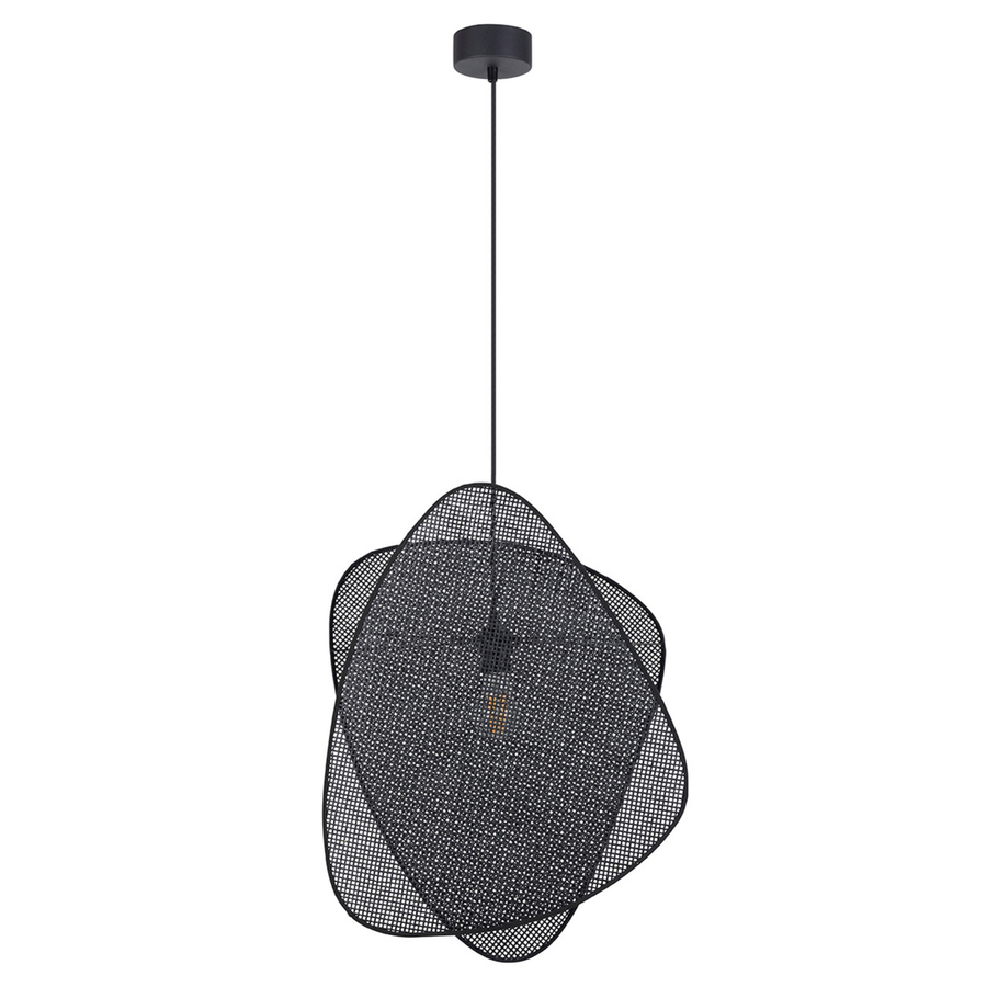 Market Set Hängeleuchte Pendelleuchte Lampe Schwarz Rattan 58 Cm Leuchte B-Ware - 3188000774453