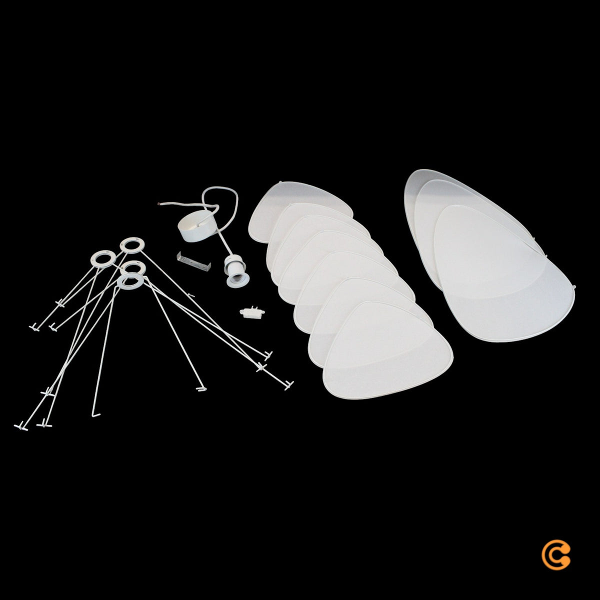 MARKET SET Screen XL Pendelleuchte Hängelampe Lampe E27 weiß SIEHE TEXT/FOTO - 3188000739285