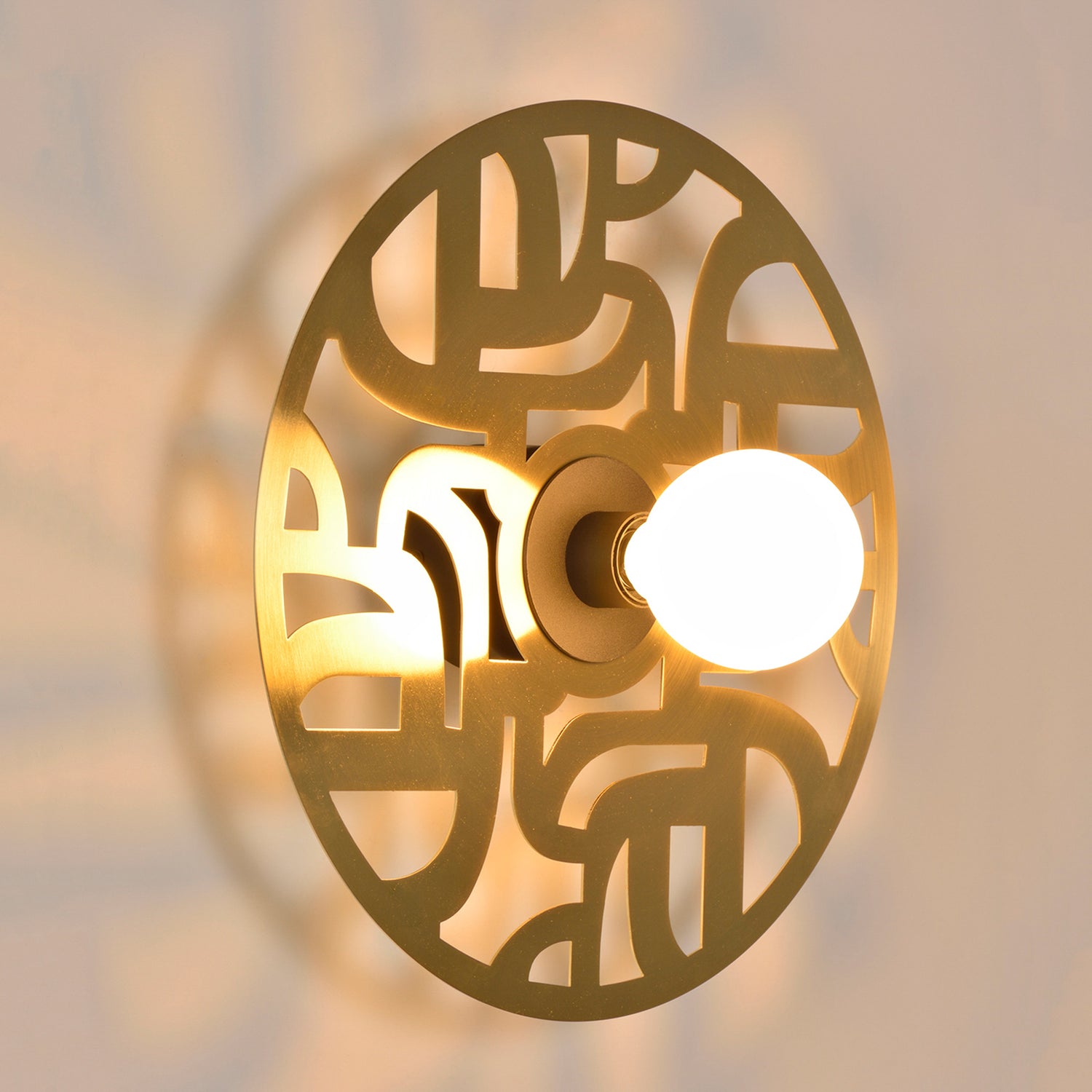 B-Ware Market Set Labyrinthe Wandlampe Leuchte Wandleuchte Messing ø 40 Cm Beleuchtung - 3188000786029