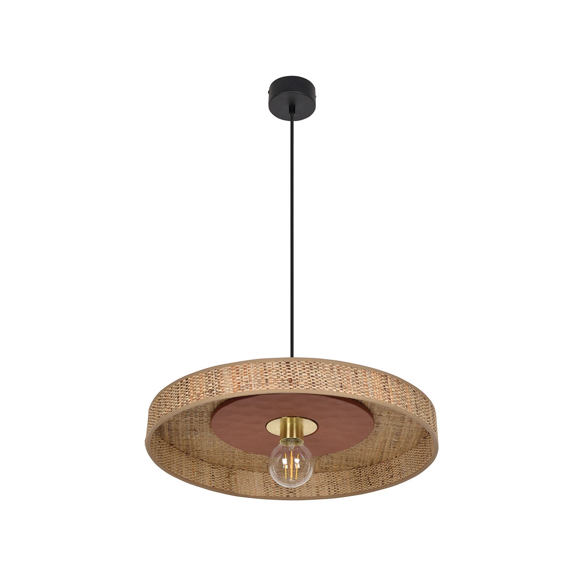 MARKET SET Hängeleuchte Pendelleuchte Portinatx Bast Keramik terracotta E27 LED - 3188000783899