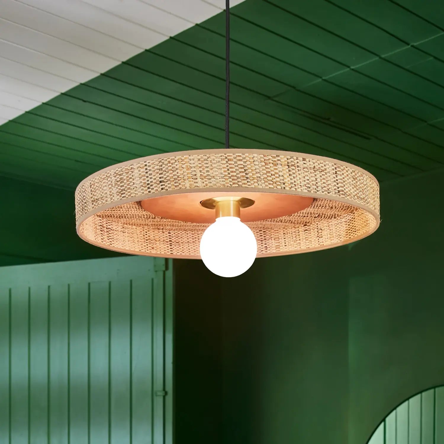 B-Ware Market Set Hängeleuchte Pendelleuchte Portinatx Bast Keramik Terracotta E27 Led - 3188000783899
