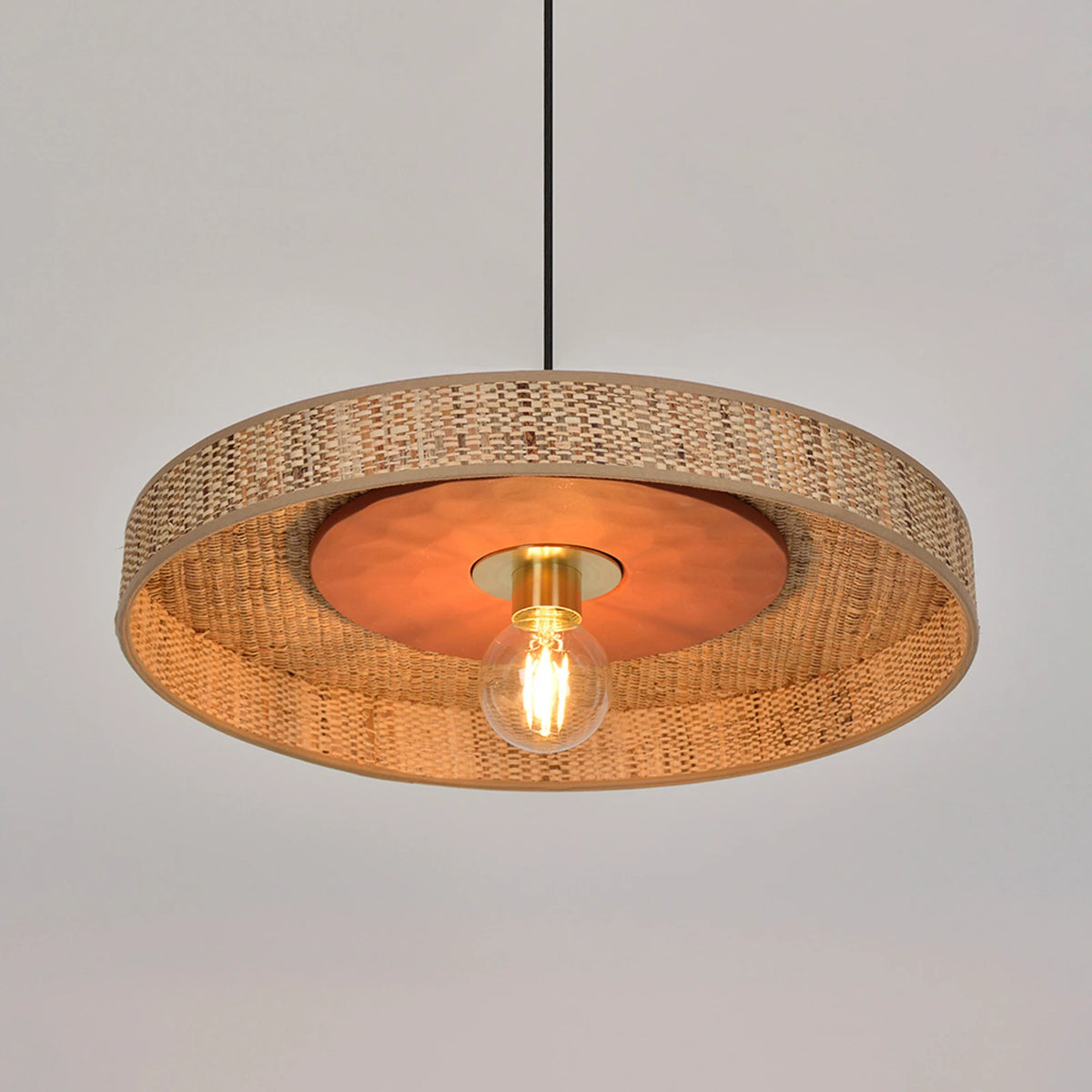 MARKET SET Hängeleuchte Pendelleuchte Portinatx Bast Keramik terracotta E27 LED - 3188000783899