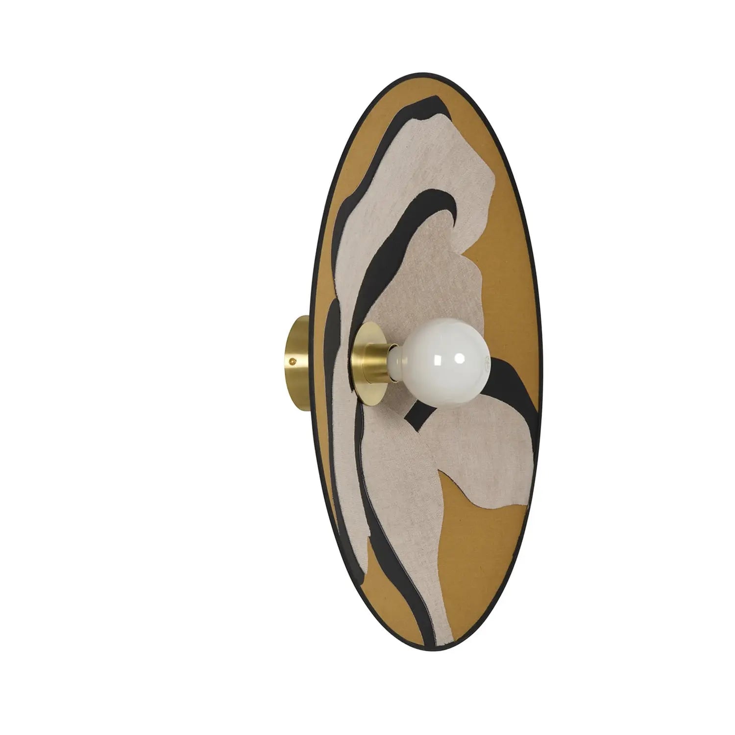 B-Ware Market Set Wandlampe Wandleuchte Sonia Laudet Gelb Textil Metall ø 60 Cm - 3188000785695