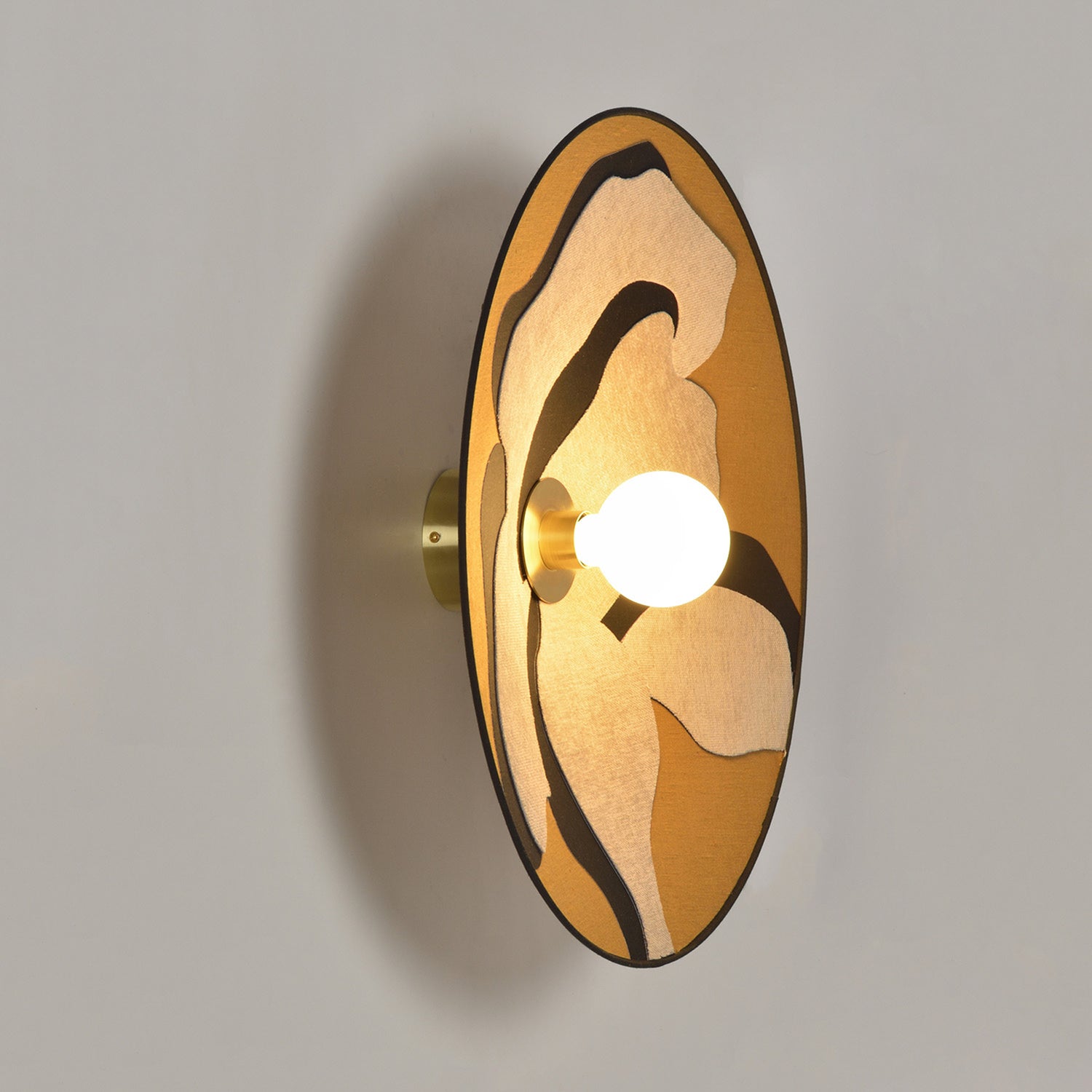 B-Ware Market Set Wandlampe Wandleuchte Sonia Laudet Gelb Textil Metall ø 60 Cm - 3188000785695