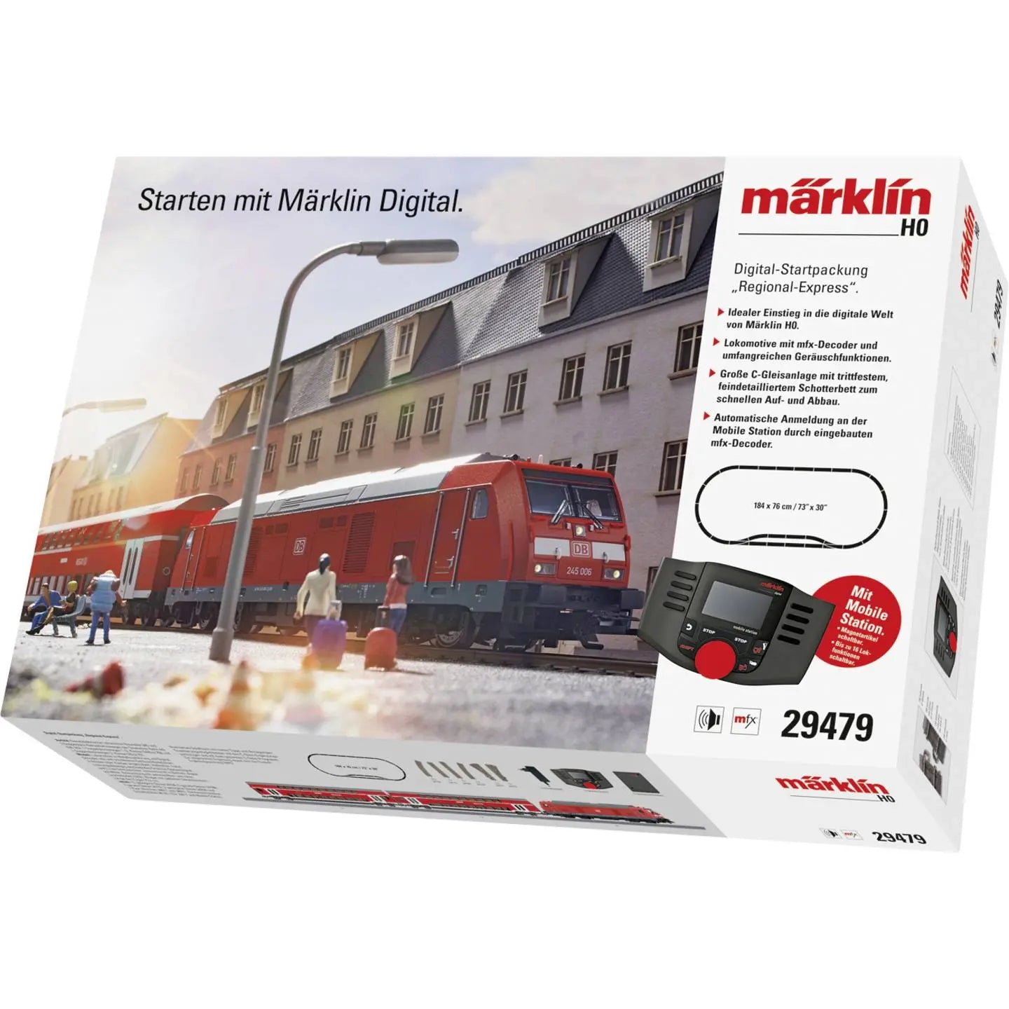B-Ware Märklin Startset Zugset Personenzug H0 Digital Regional Express Siehe Text/Foto - 4001883294797