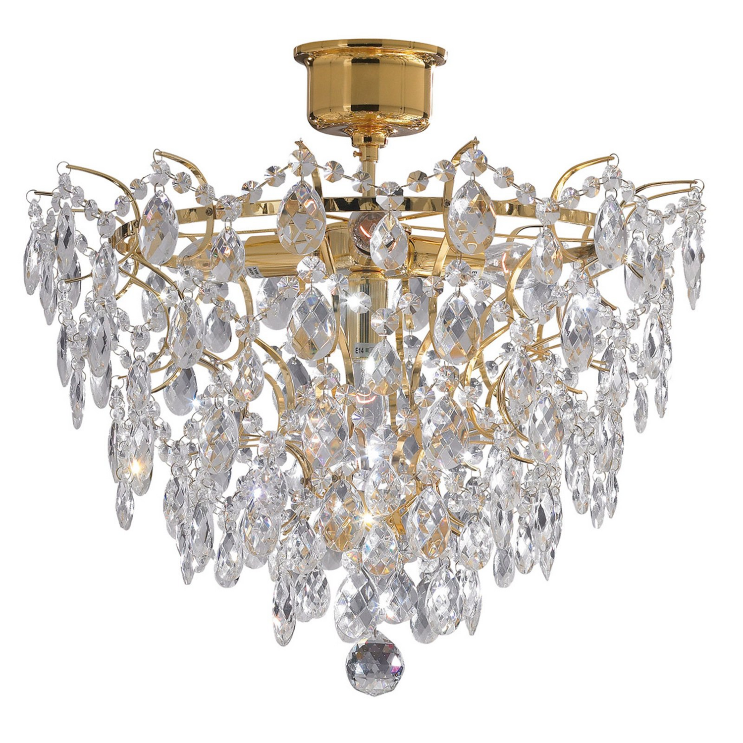 B-Ware Markslöjd Deckenleuchte Rosendal ø 48 Cm Gold Deckenlampe Lampe Leuchte Spot