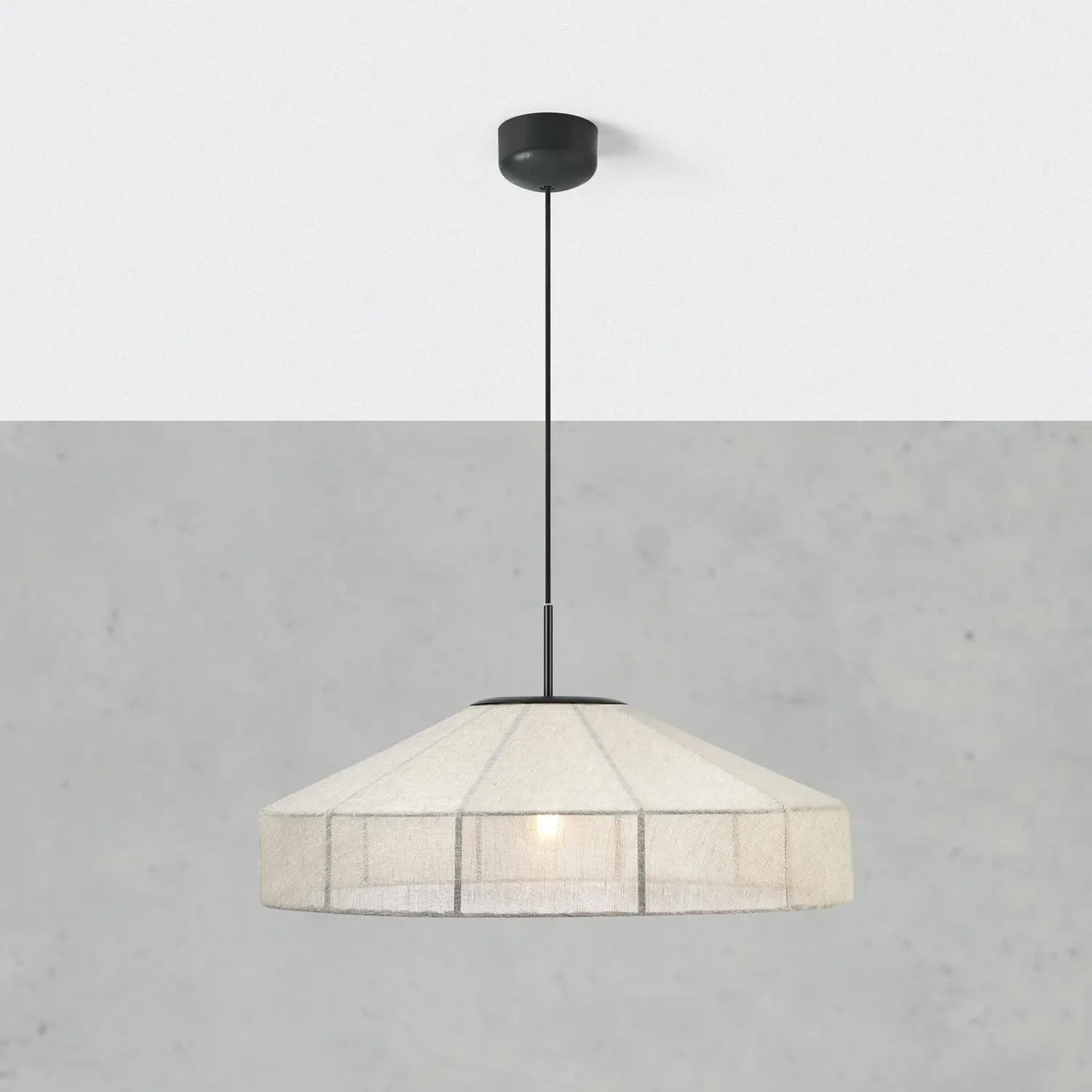 B-Ware Markslöjd Pendelleuchte Hängelampe Alia Leuchte Lampe Beige Stoff Metall ø57cm - 7330024618183