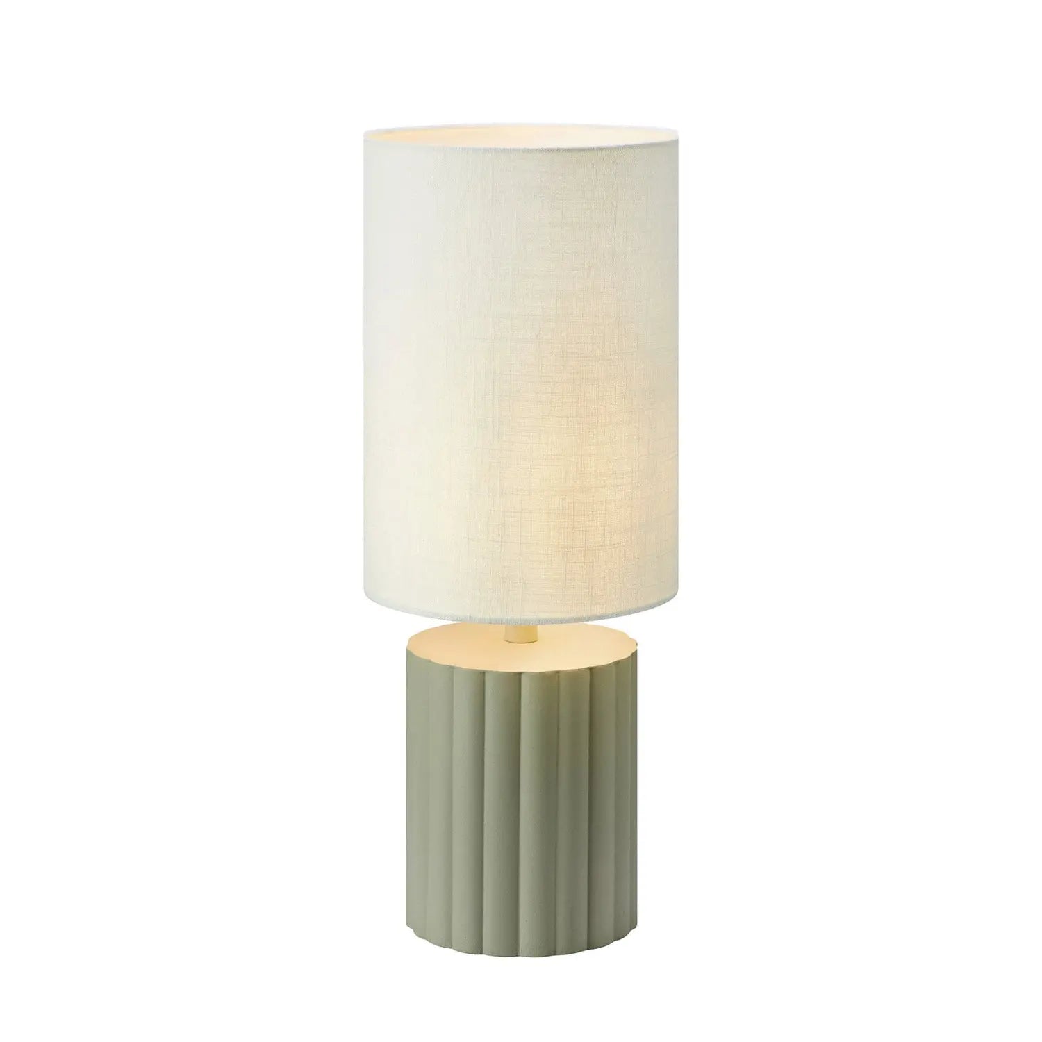 B-Ware Markslöjd Tischleuchte Lampe Can Keramik Textil Weiß Grau 57 Cm E27 Led Leuchte - 7330024615007