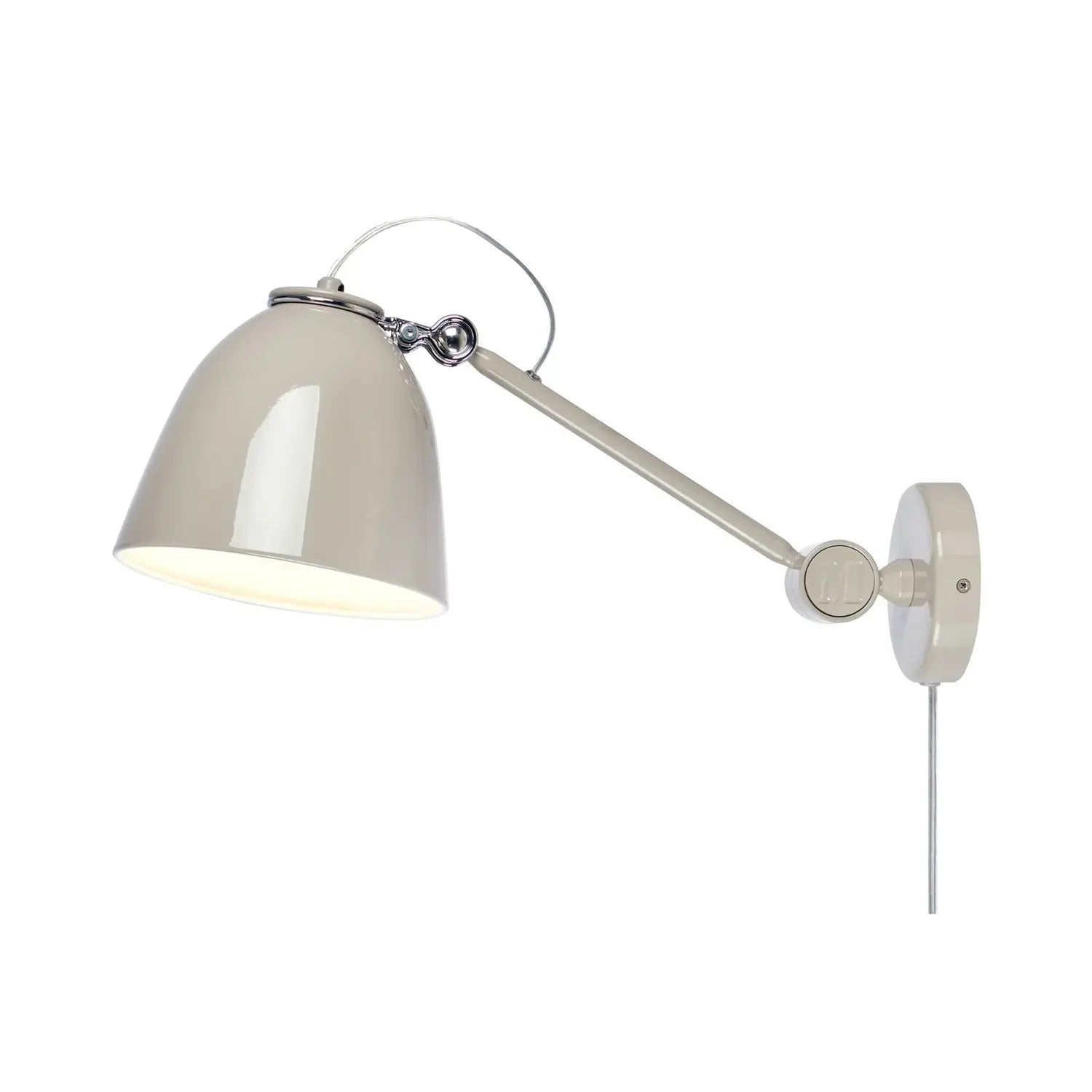 B-Ware Markslöjd Wandleuchte Wandlampe Tilt Metall Grau Eisen Aluminium Greige 47 Cm - 7330024618275