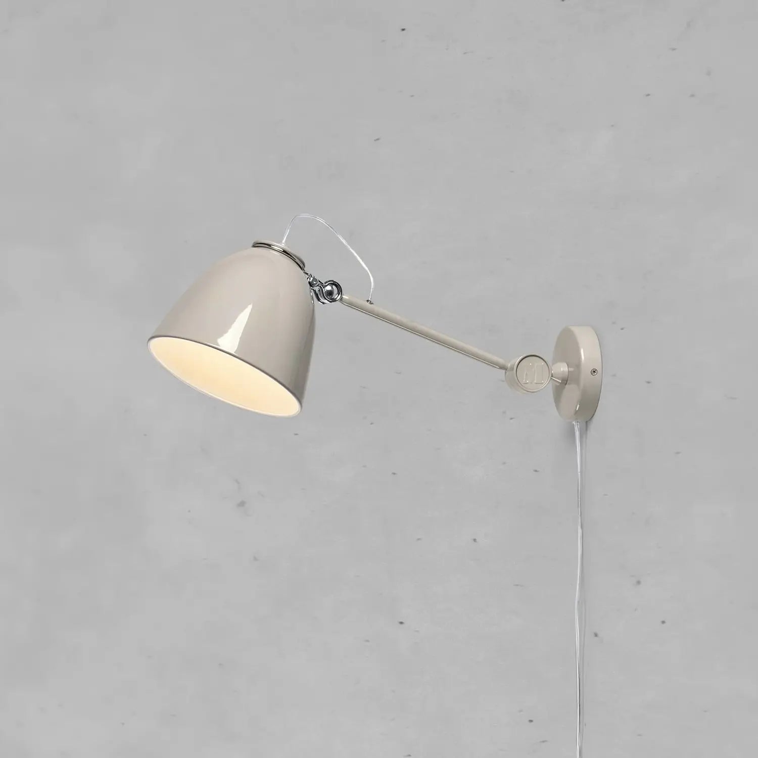 B-Ware Markslöjd Wandleuchte Wandlampe Tilt Metall Grau Eisen Aluminium Greige 47 Cm - 7330024618275