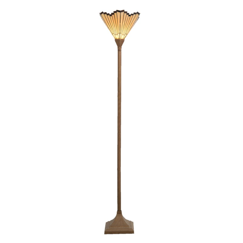 Lumi Lamp Tiffany Stehlampe Stehleuchte Lampe Leuchte E27 37x37x183cm Goldfarbig  B-Ware - 8717459385016