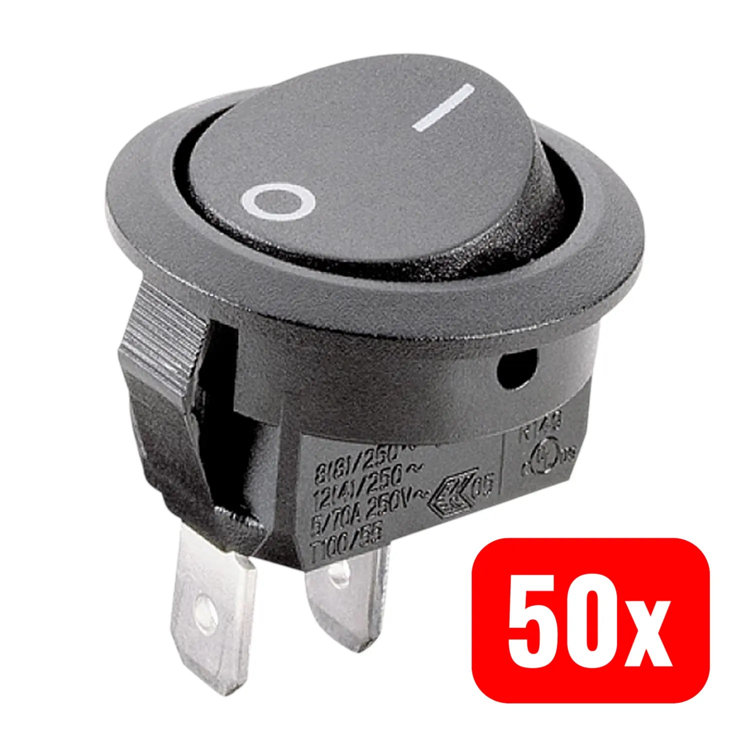 B-Ware Marquardt Wippschalter 1881.1209 250 V/Ac 12 A 1 X Aus/Ein Ip51 Tastend 50 Stück - 2050000554131