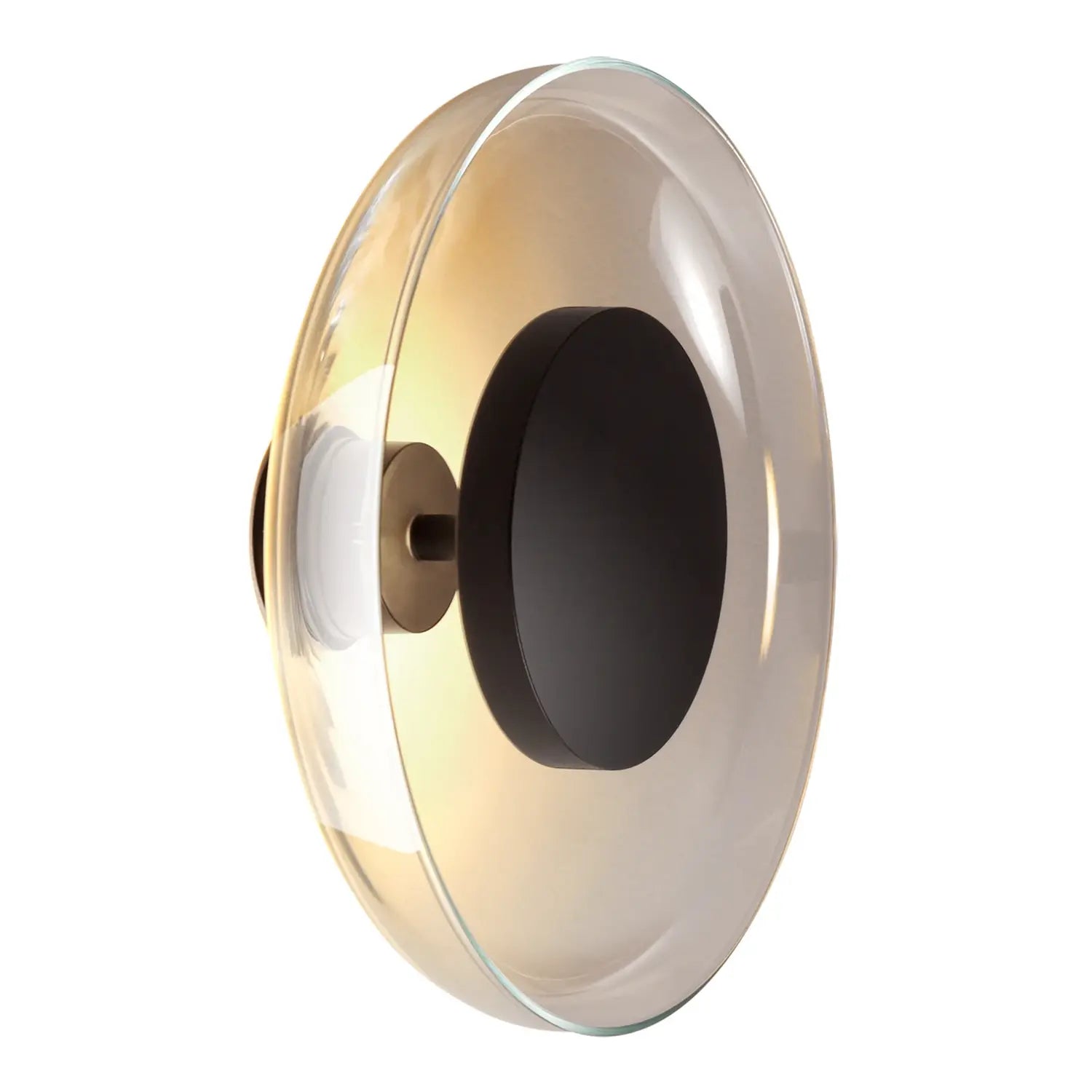 B-Ware Marset Wandleuchte Lampe Led Aura Plus Glas Aluminium Schwarz Rauchgrau On/Off - 8435516884387