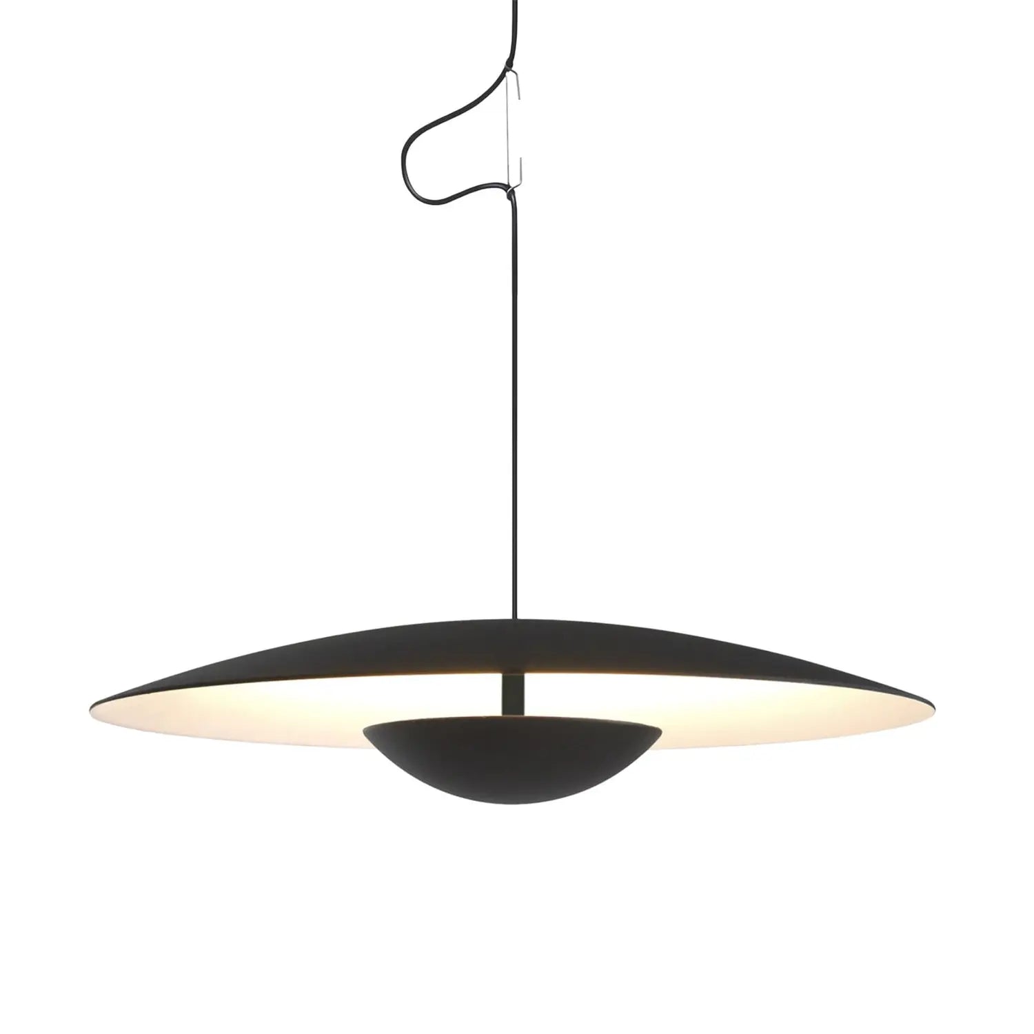 B-Ware Marset Pendelleuchte Hängeleuchte Ginger Led Schwarz Weiß Aluminium ø 42cm 2700 K