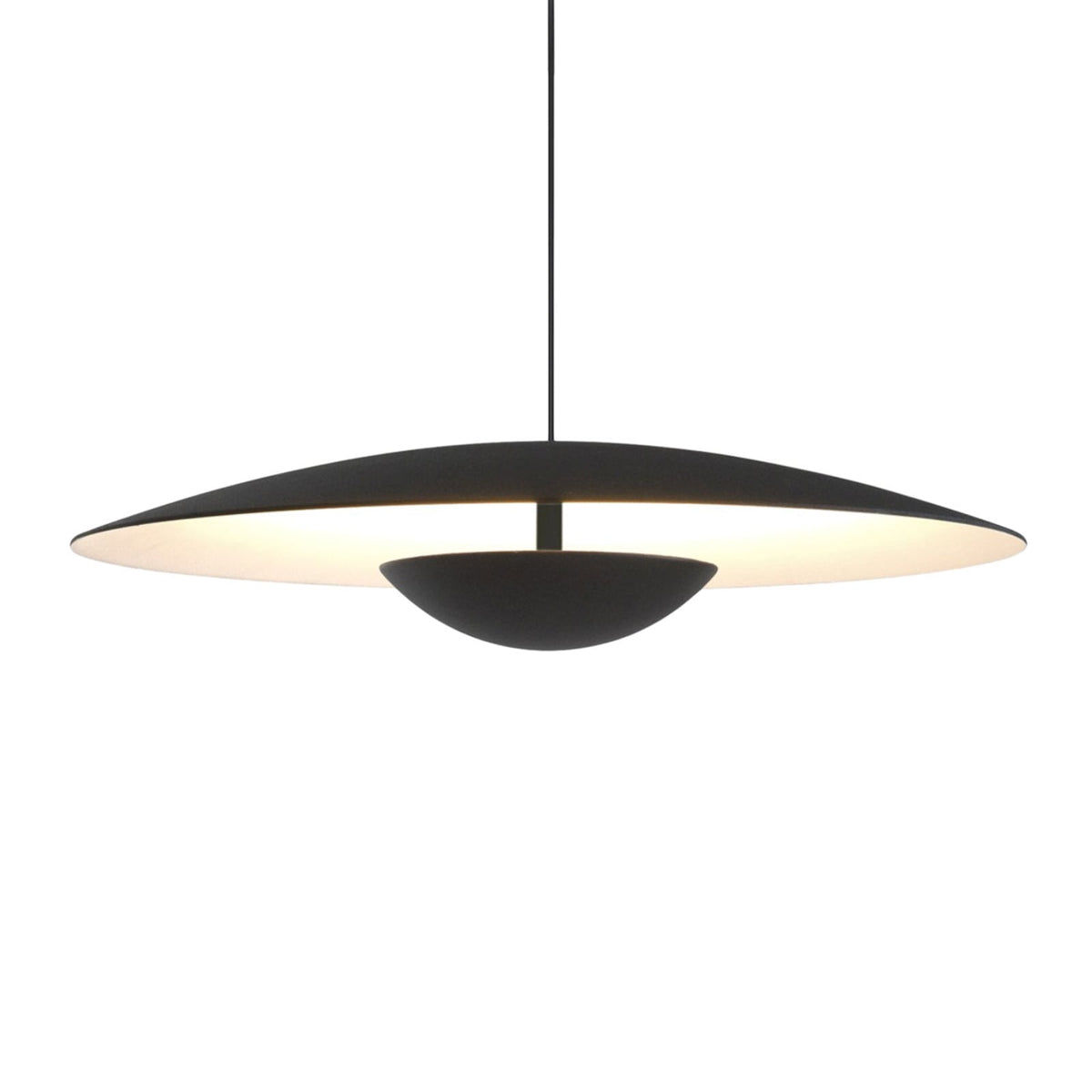 Marset Pendelleuchte Hängeleuchte Ginger LED schwarz weiß Aluminium Ø 42cm 2700K - 8435516842400