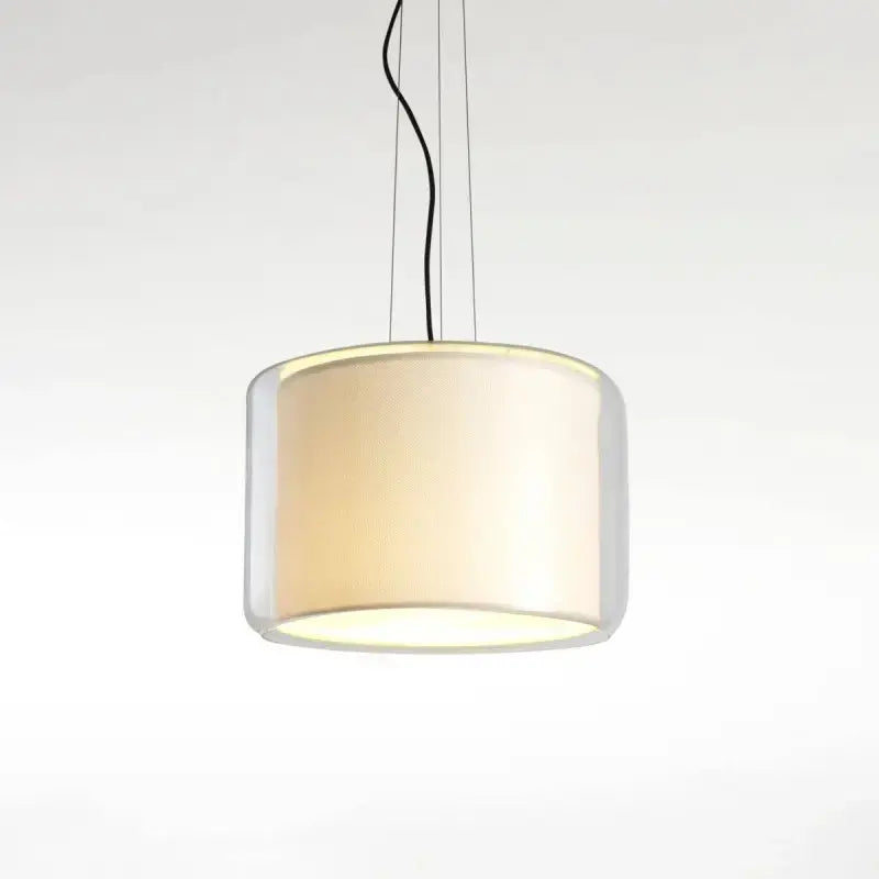 B-Ware Marset Pendelleuchte Hängelampe Mercer 30 Textil Glas Perlweiß E27 Led ø 30 Cm - 8435516822068