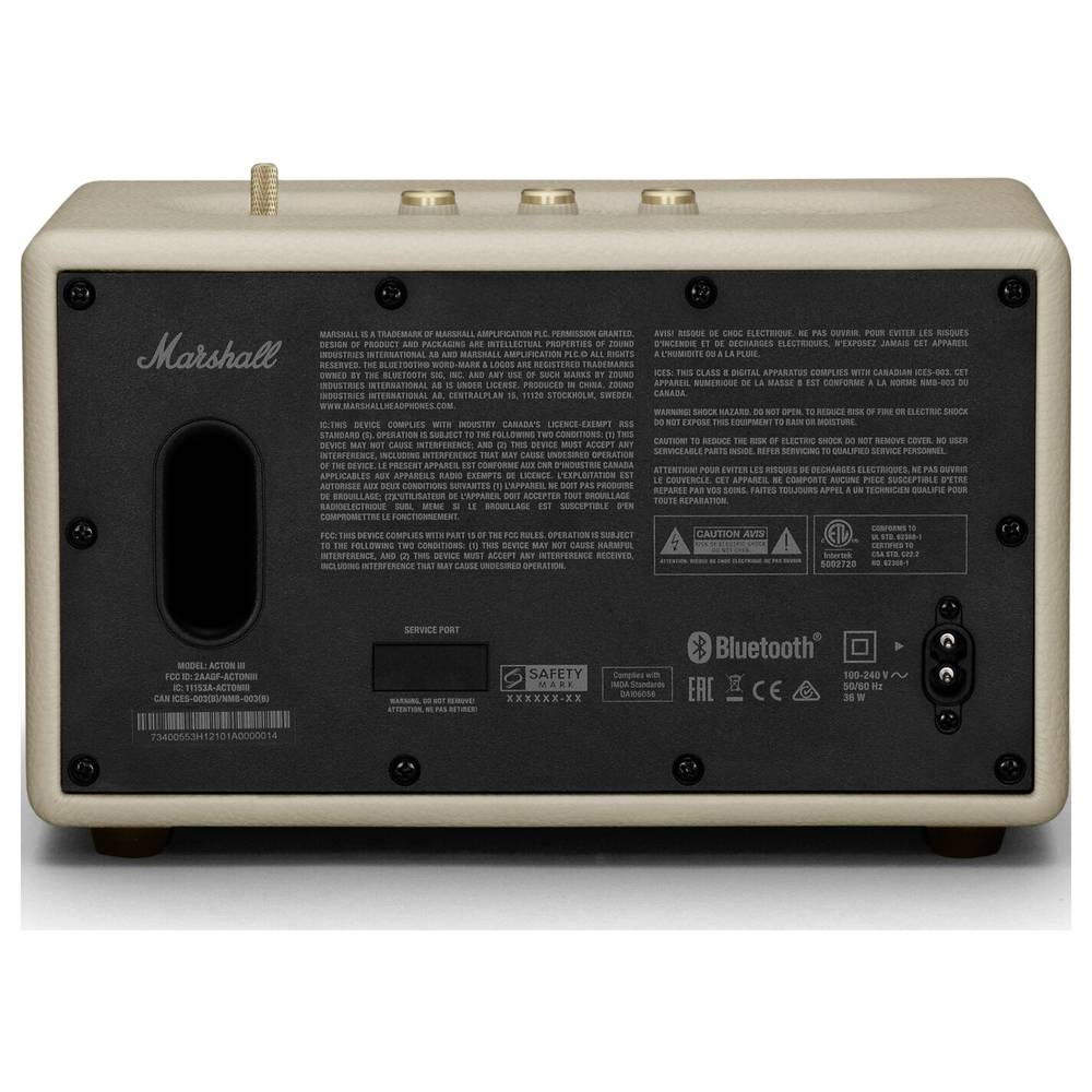 B-Ware Marshall Acton Iii Bluetooth Lautsprecher Musikbox Speaker Wireless Schwarz Box - 7340055384971