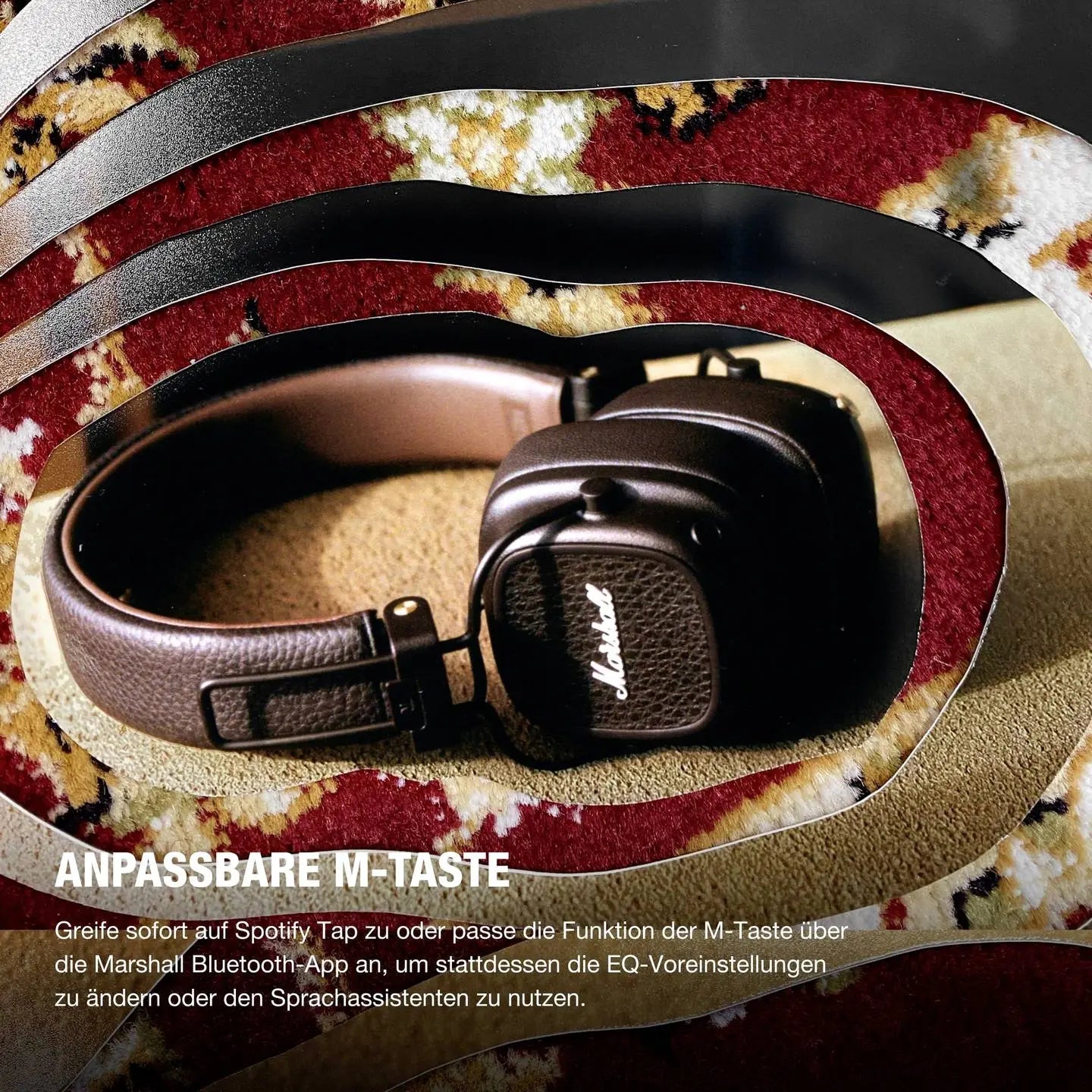 B-Ware Marshall Over Ear Kopfhörer Headset Major V Bluetooth Braun Geschlossen Faltbar - 7340055401128