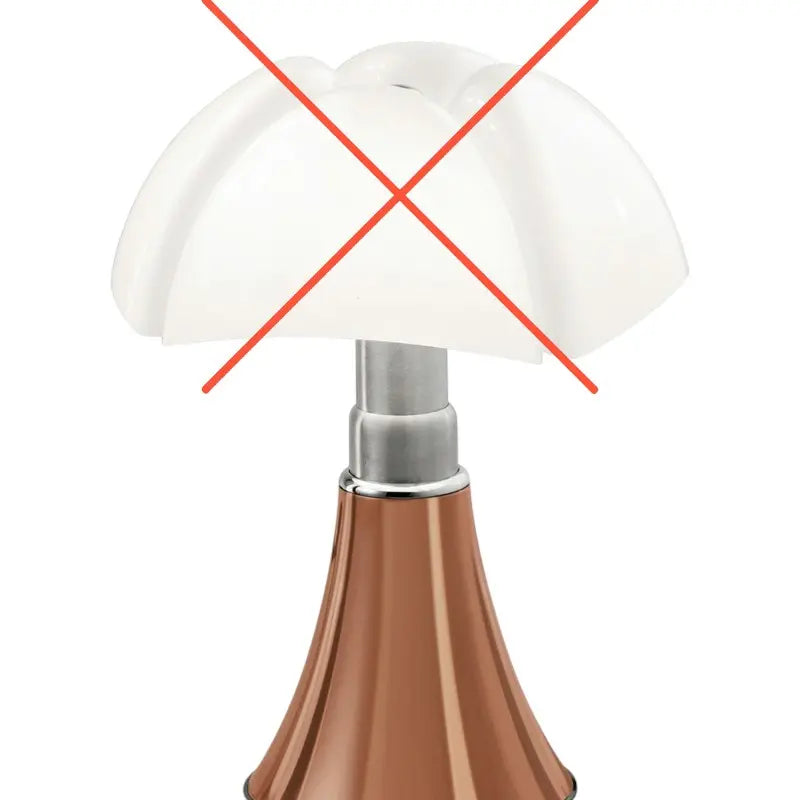 B-Ware Martinelli Luce Pipistrello Mini Tischlampe Leuchte Kupfer Siehe Text/Foto - 8033383575256