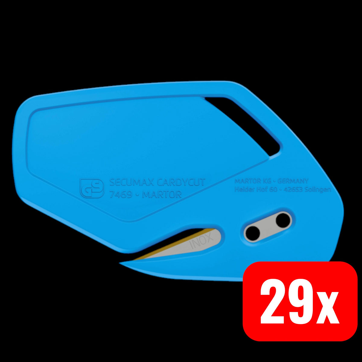 Martor 746912.12 Sicherheitsmesser SECUMAX CARDYCUT NR. 746912 Messer 29 SETS - 4002632801044