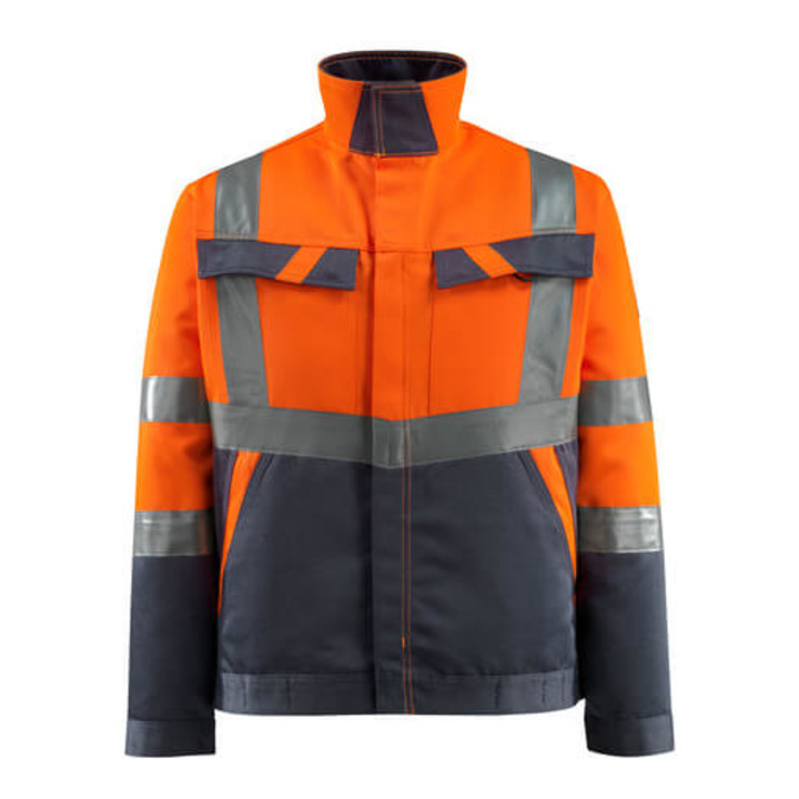 Mascot Forster Arbeitsjacke Jacke Arbeitskleidung Größe Xl Hi Vis Orange Blau B-Ware - 5711074313839