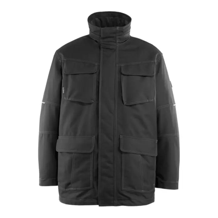 B-Ware Mascot Parka Jacke Dayton Arbeitskleidung Schwarz Größe L Herausnehmbares Futter - 5707209840226