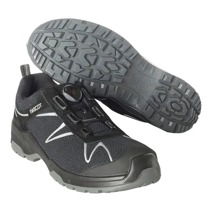 B-Ware Mascot Sicherheitshalbschuh Halbschuh S3 Boa Arbeit Größe 43 W10 Schwarz Silber - 5711074608959