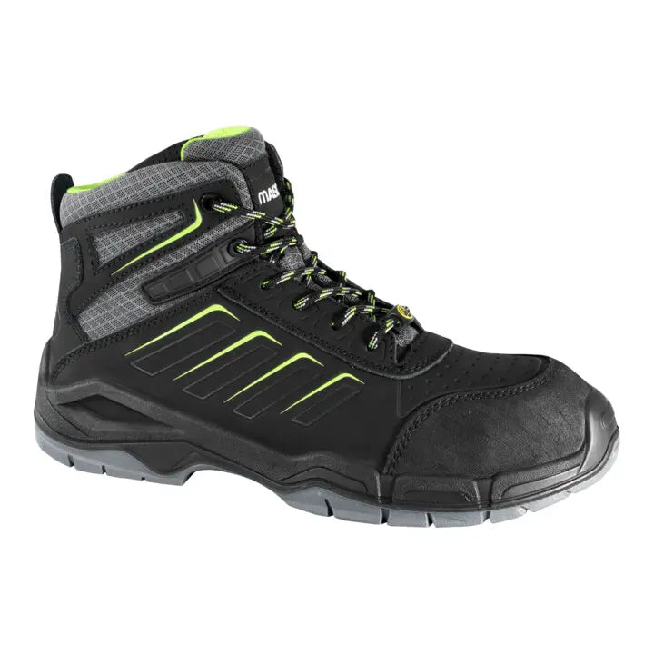 B-Ware Mascot Sicherheitsstiefel Arbeitsschuhe S3 Bimberi Peak Schwarz Größe 47 Leder - 5711074204618