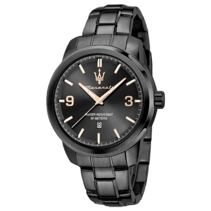 Maserati Successo Quarz Uhr Armbanduhr Grau Herrenuhr Zeitmesser Edelstahl B-Ware - 8056783038022