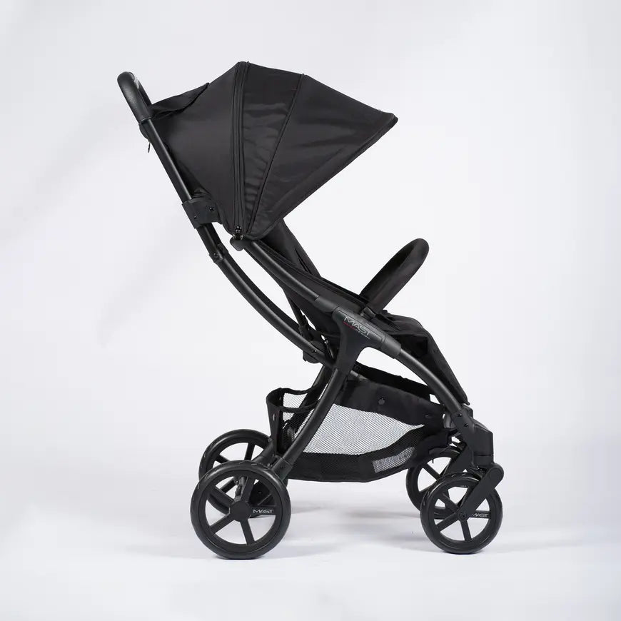 B-Ware Mast Kinderwagen Buggy M2x Onyx Allradfederung Einkaufskorb Babywanne Option - 7631089013310