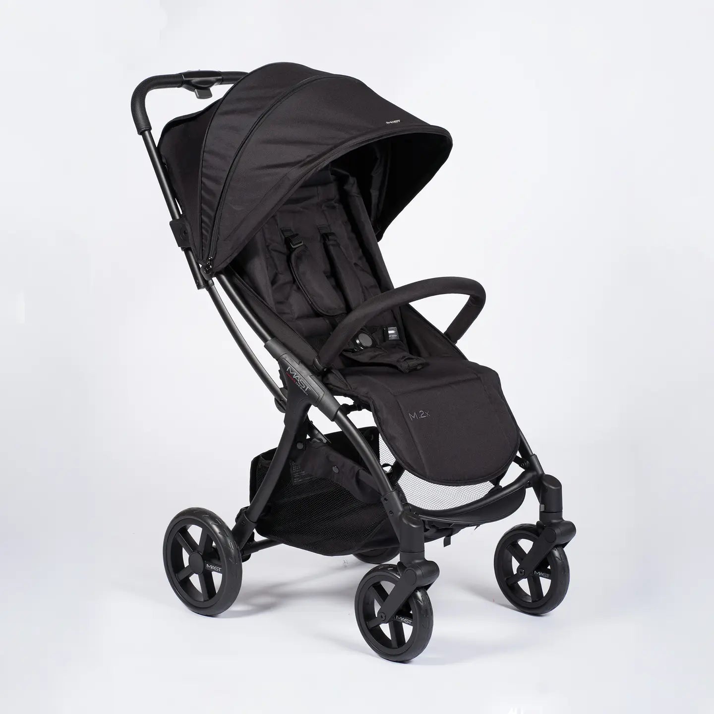 B-Ware Mast Kinderwagen Buggy M2x Onyx Allradfederung Einkaufskorb Babywanne Option - 7631089013310