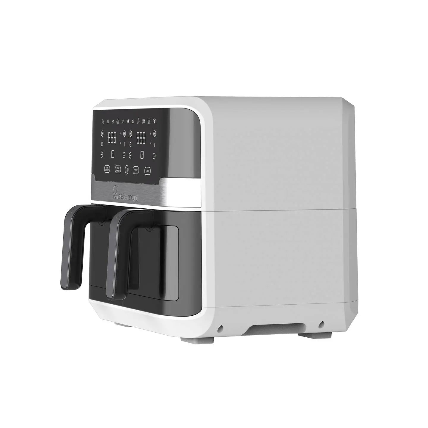 B-Ware Master Pro Heißluftfritteuse Doppelfritteuse Schwarz 2400 W Smart Control Display - 6941849635449