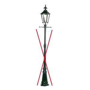 B-Ware Ks Beleuchtung Mastleuchte Manchester Standleuchte Lampe Laterne Siehe Text/Foto